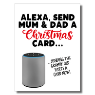 Alexa Mum And Dad Christmas Card